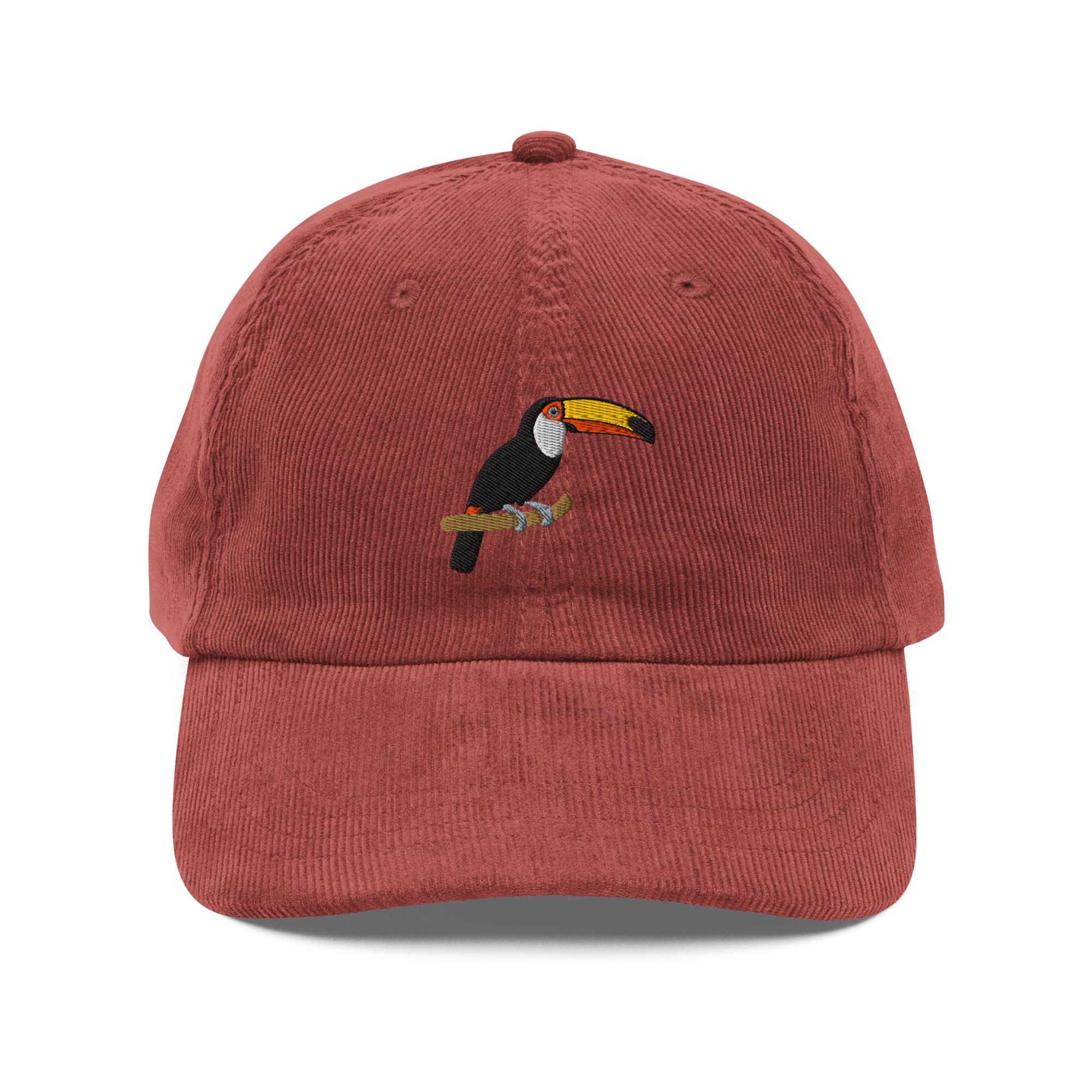 Corduroy Toucan Embroidered Hat - Image 4