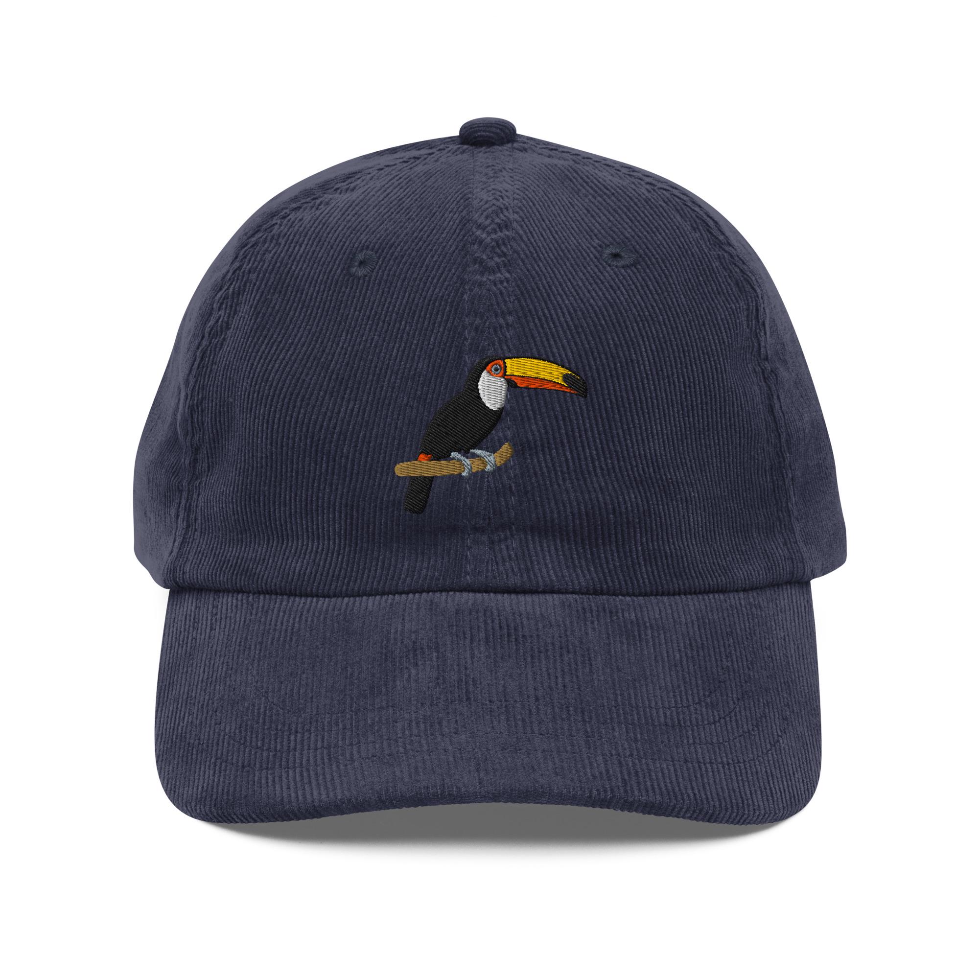 Corduroy Toucan Embroidered Hat - Image 3