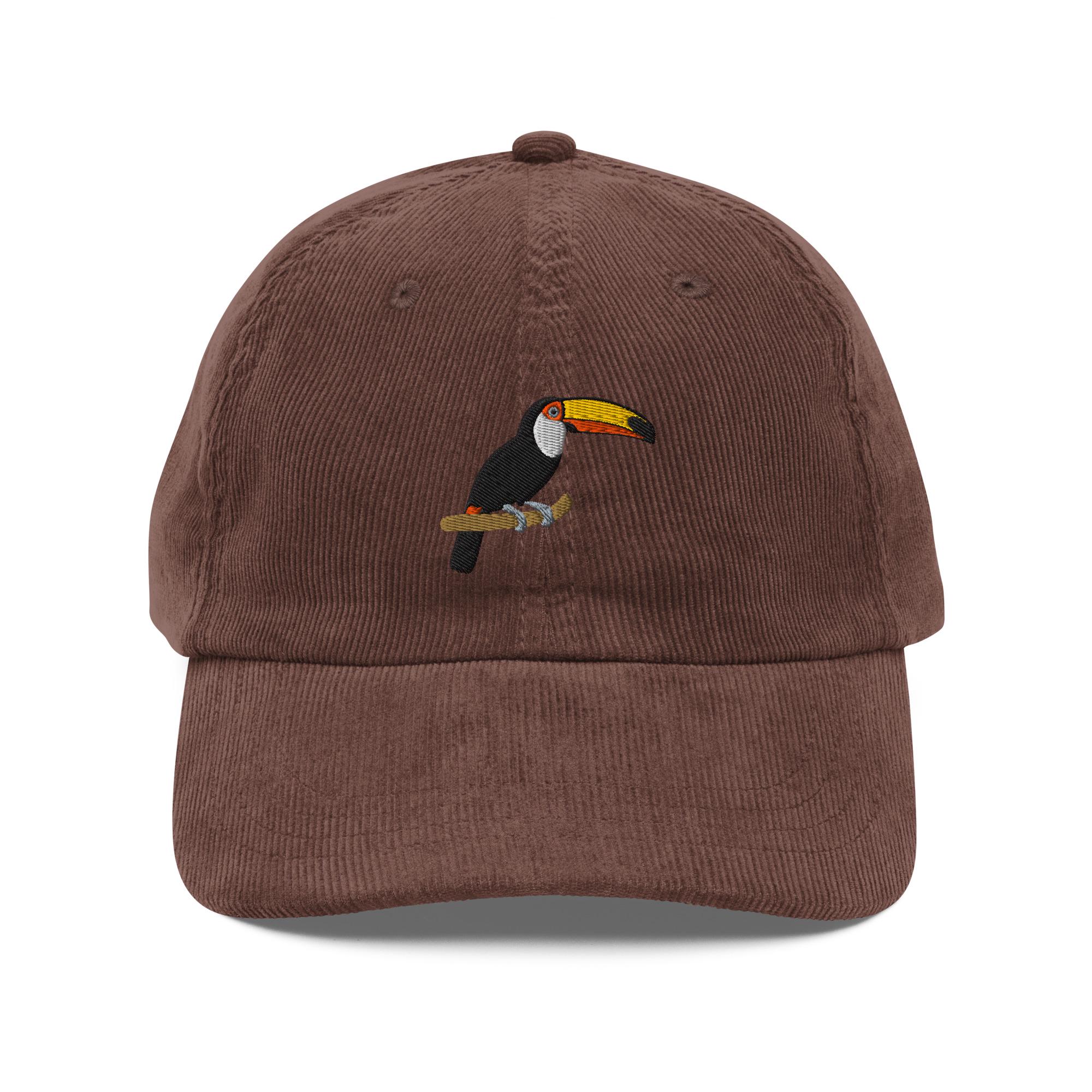 Corduroy Toucan Embroidered Hat - Image 2