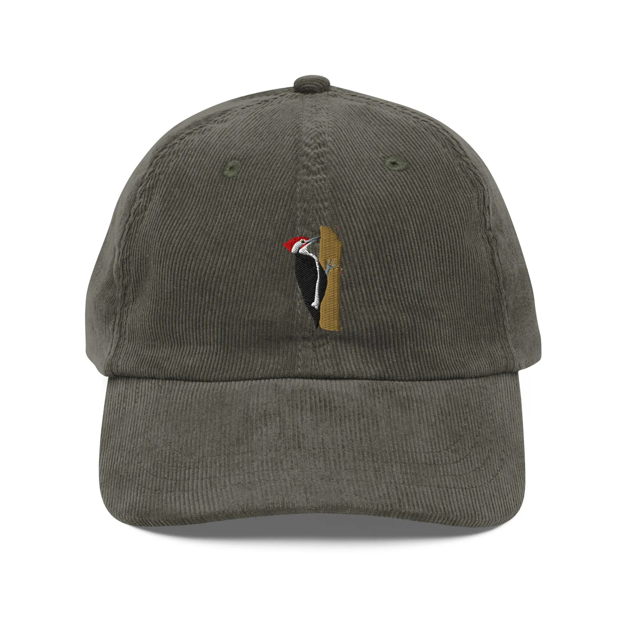 Corduroy Woodpecker Embroidered Hat - Image 6