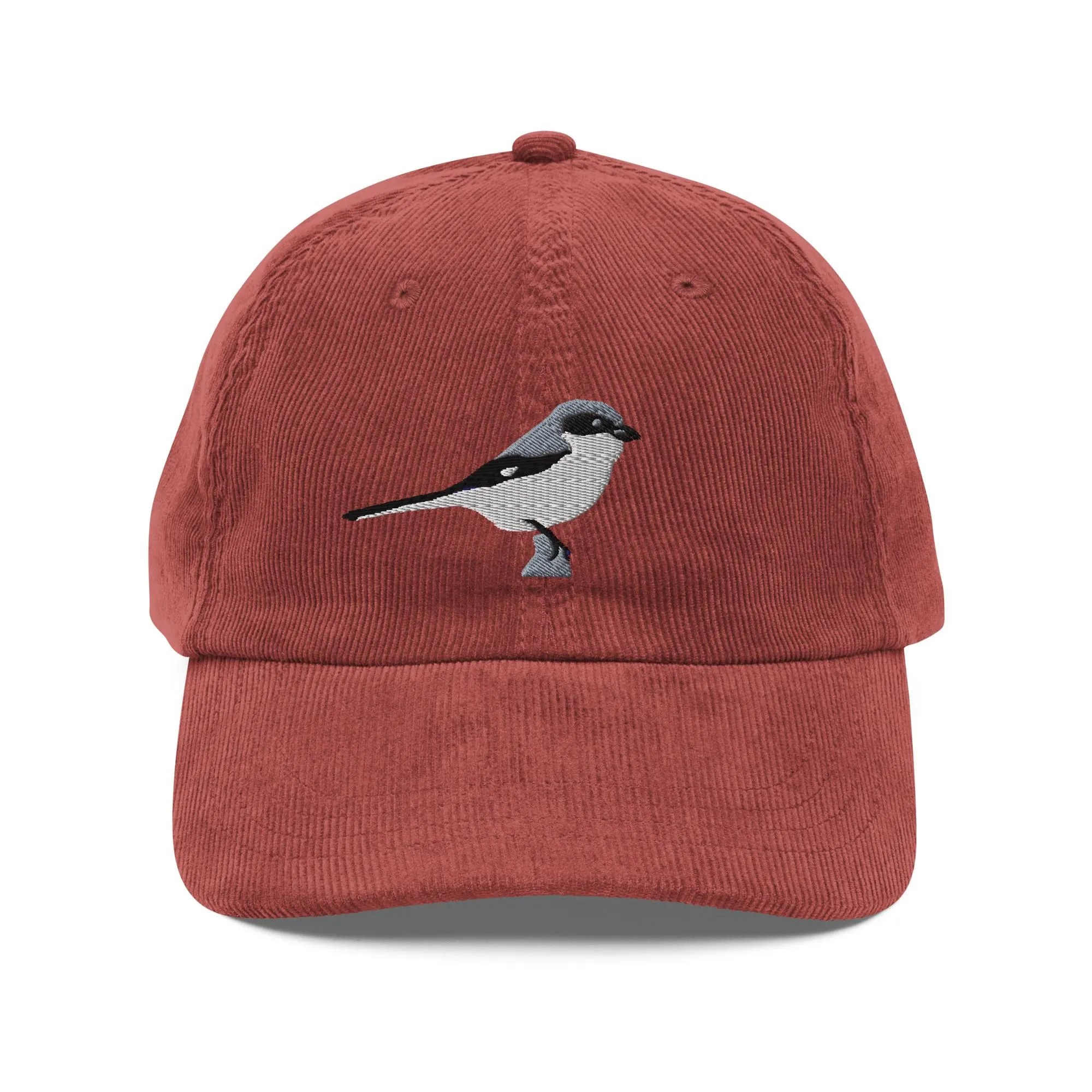 Corduroy bird embroidered hat - Image 7