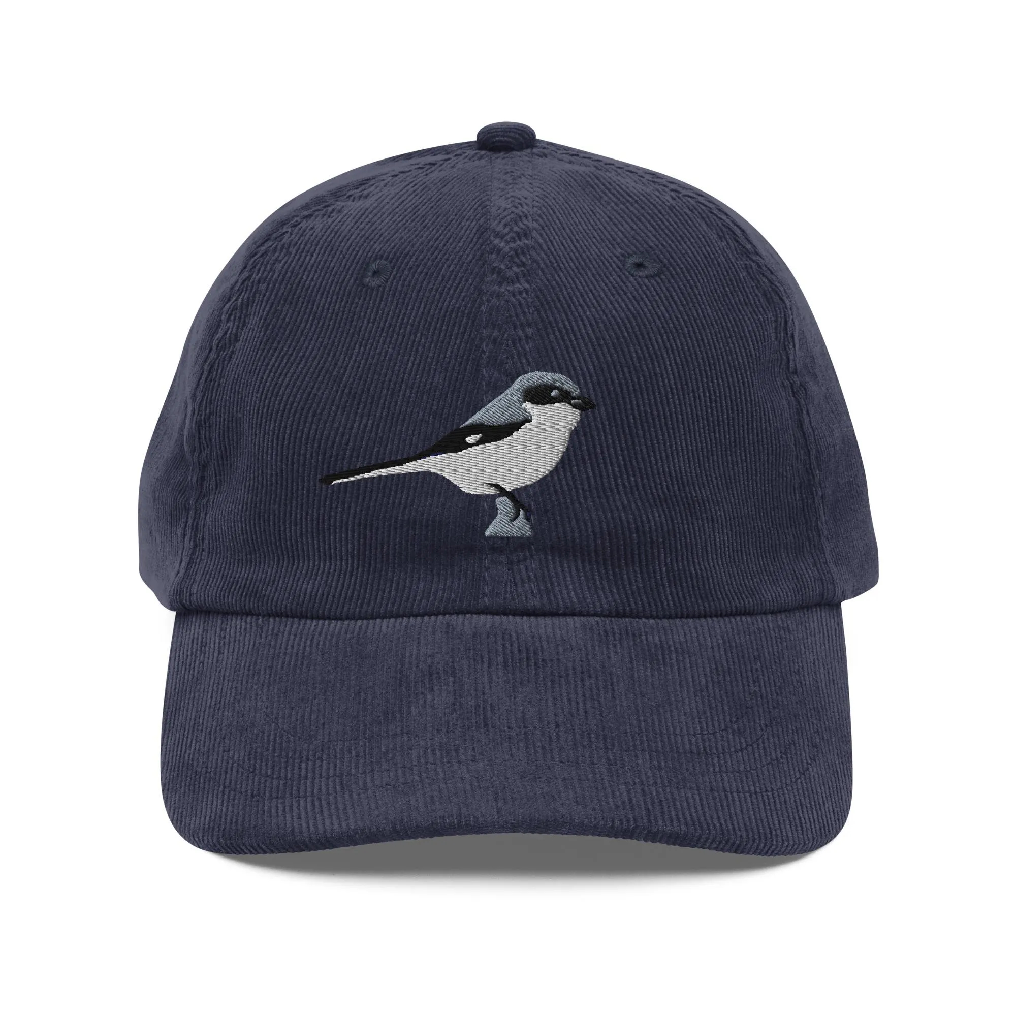 Corduroy bird embroidered hat - Image 6