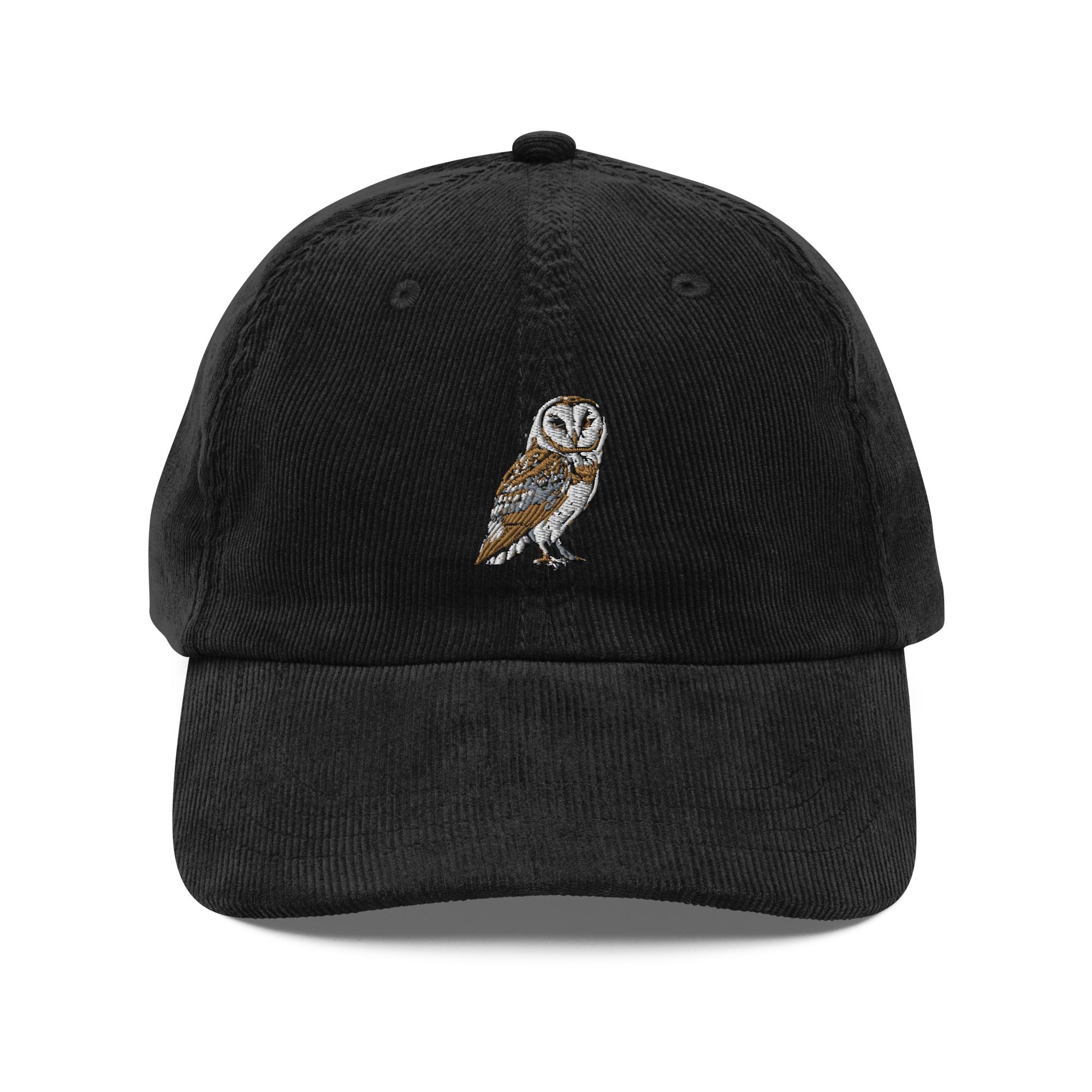 Corduroy owl embroidered hat - Image 7