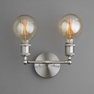 Double bulb wall lamp