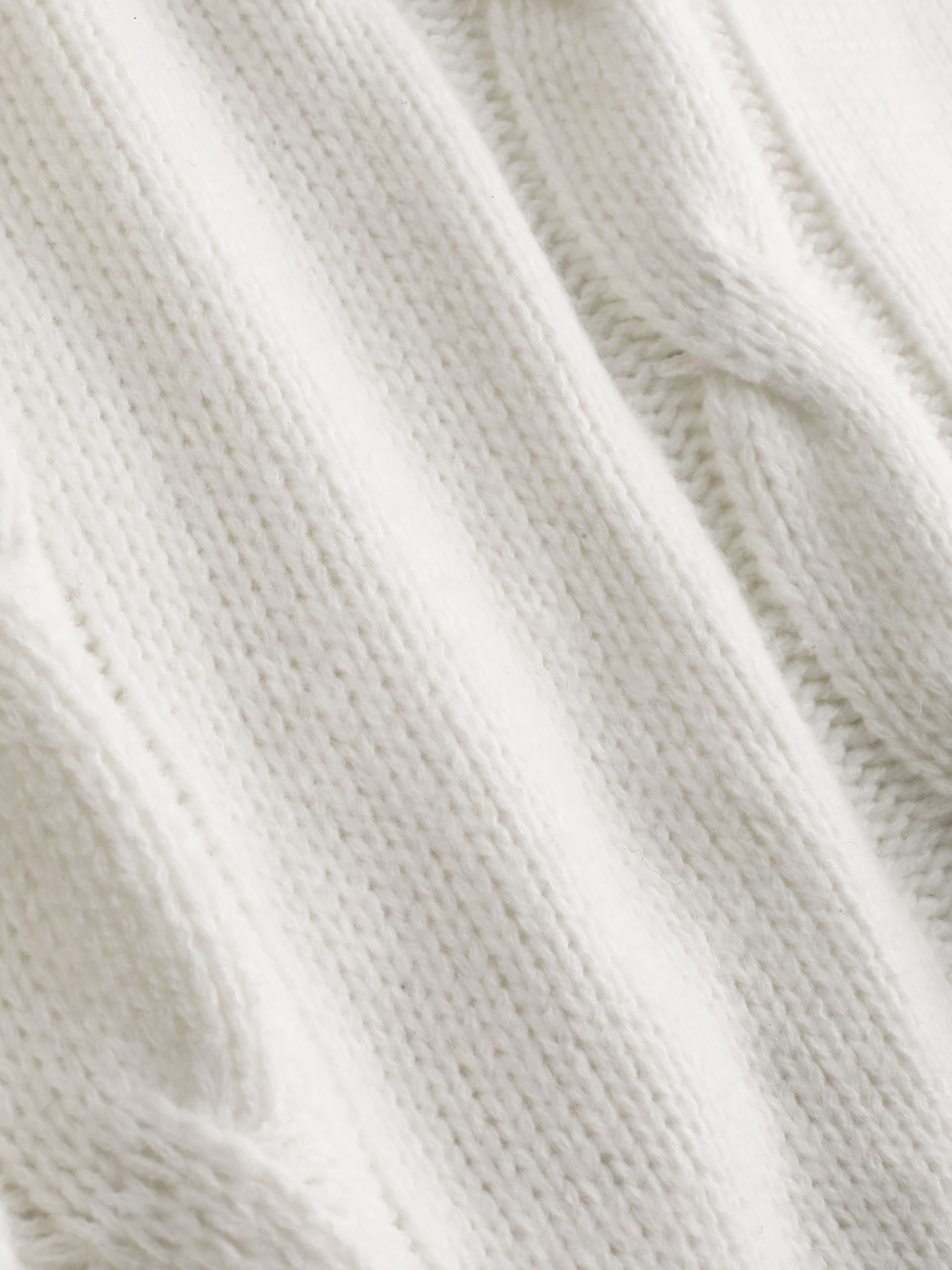 Ivory cable knit shawl collar cardigan - Image 2