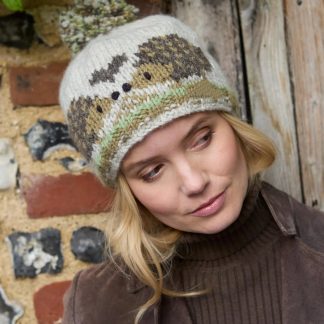 Hedgehog Meadow Pom-Pom Knitted Hat