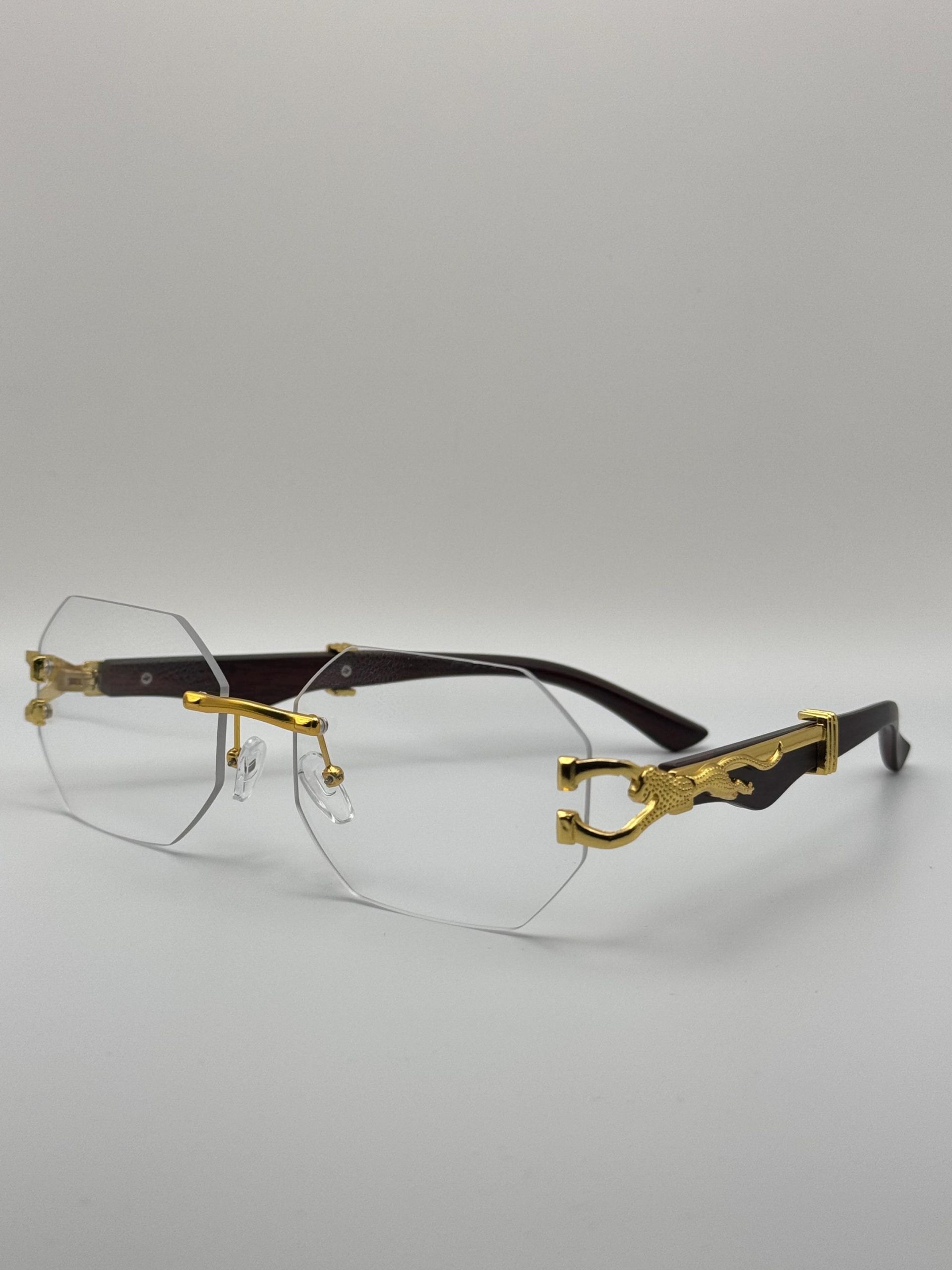 Frameless polygonal transparent optical mirror