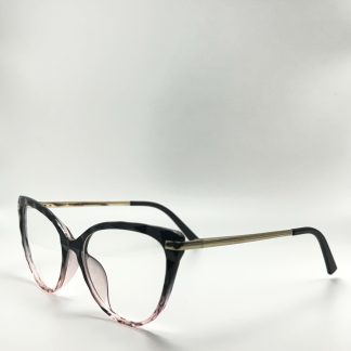 Gentle gradient pink cat-eye frame optical glasses