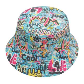 Graffiti Street Art Printed Fisherman Hat