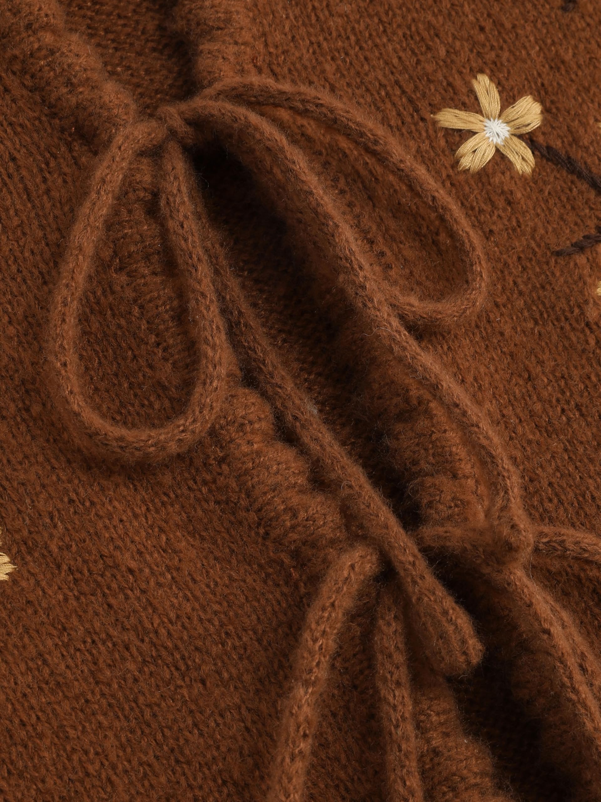 Brown belted cardigan - Image 5