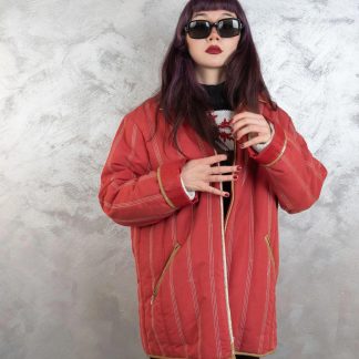 Quilted striped jacket