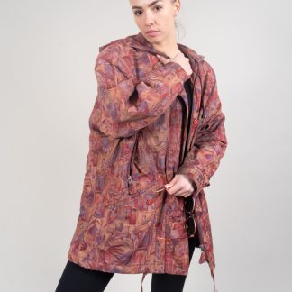 Hooded Tapestry Parka