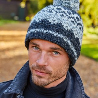 Glacier Peak Fair Island Pom-Pom Knitted Hat