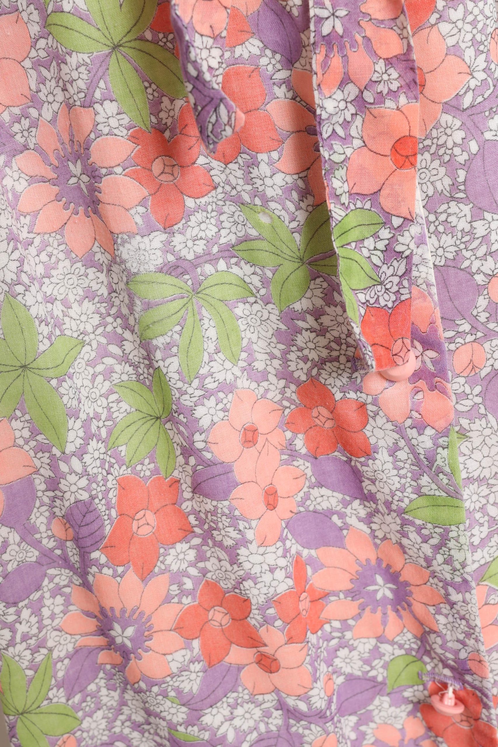 Lavender-colored floral print maxi dress - Image 2