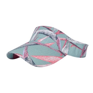 Light mint green abstract line open top sun hat