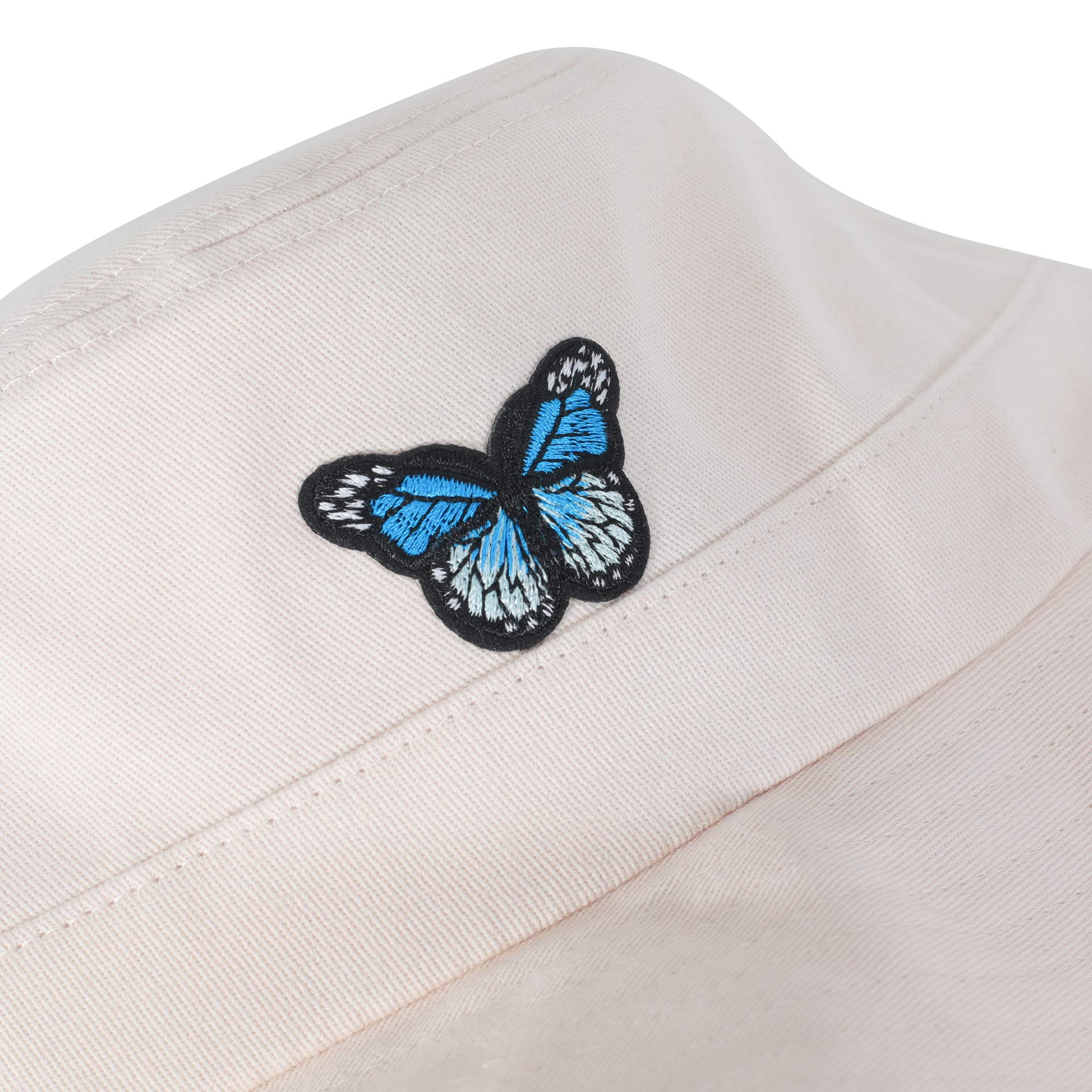 Light white butterfly fisherman's hat - Image 2