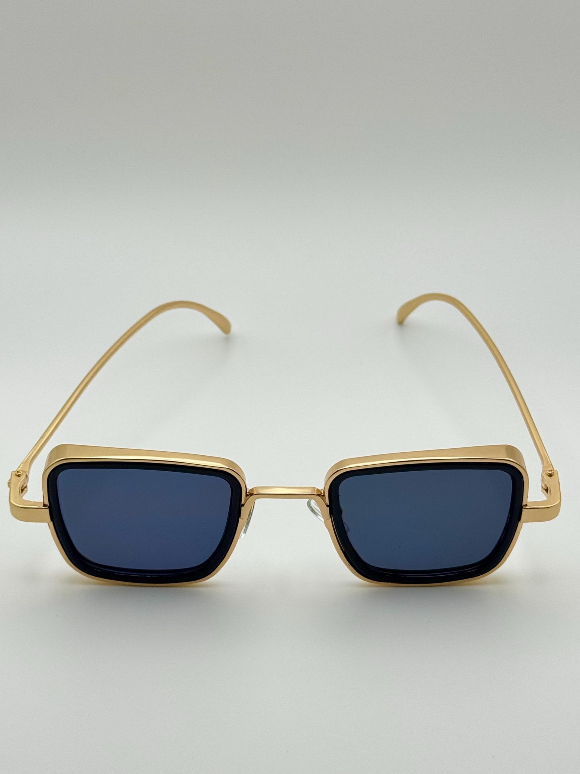 Luxury slim-framed square sunglasses