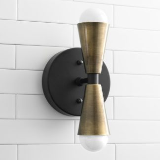 Medieval hourglass wall lamp