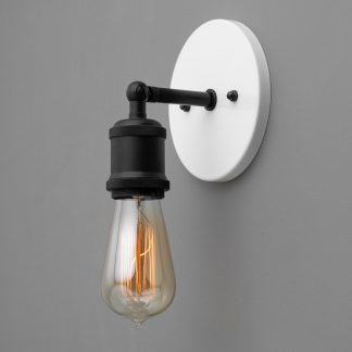 Modern exposed light bulb wall lamp