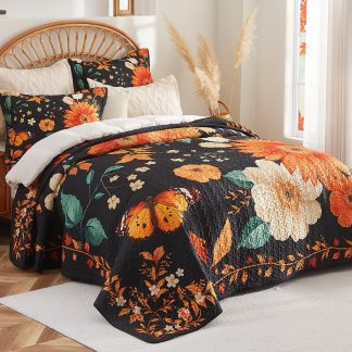 Nightfall Harvest Three-Piece Quilt Set