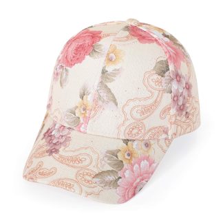 Off-white pastoral floral paisley baseball cap
