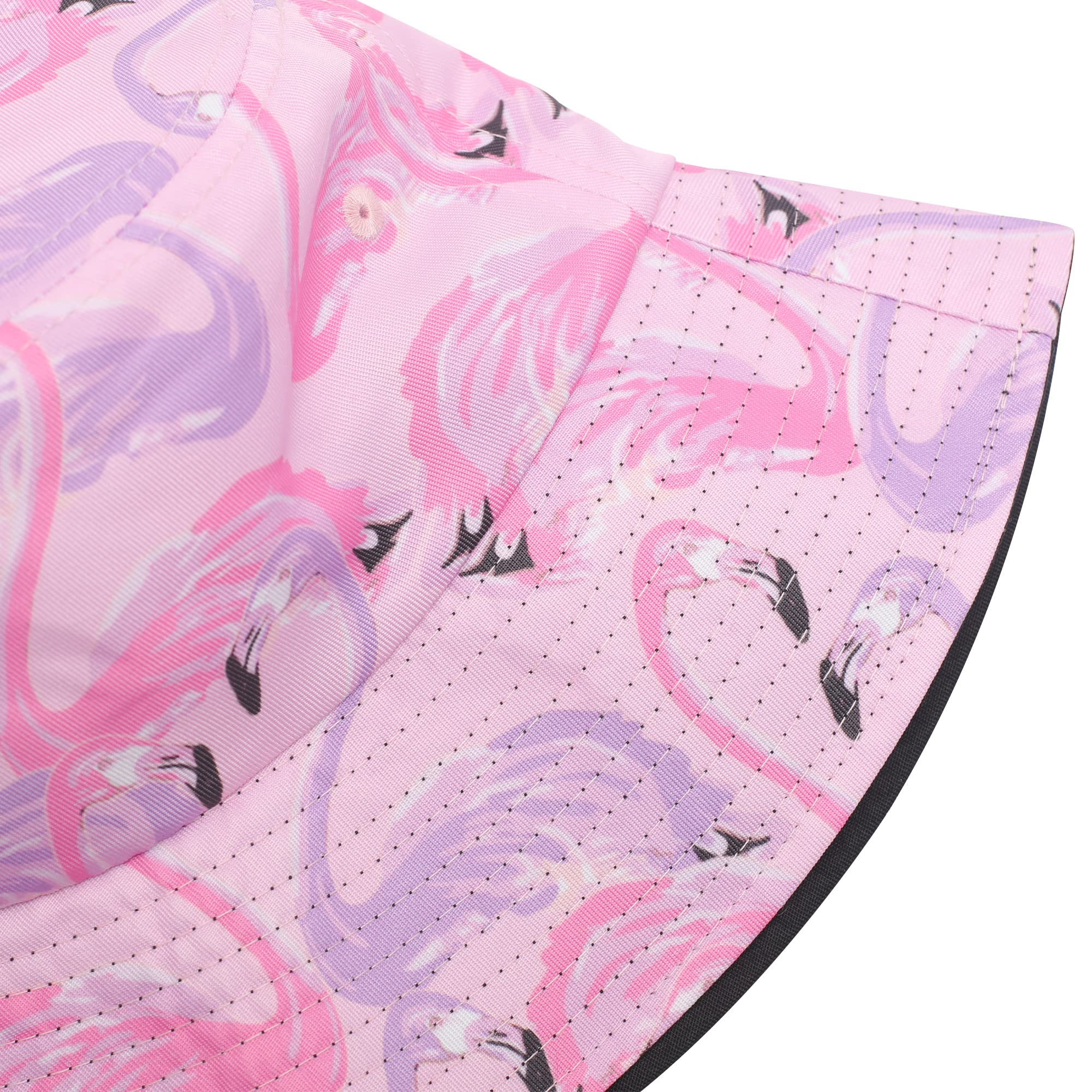 Pastel Flamingo Print Fisherman's Hat - Image 4
