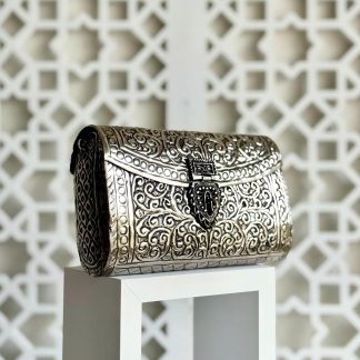 Exquisite bronze metal clutch