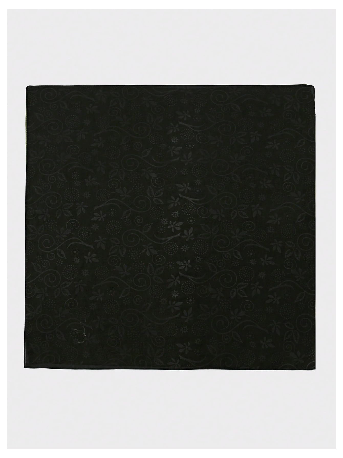 Dark patterned jacquard square scarf - Image 5