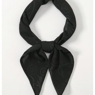 Dark patterned jacquard square scarf