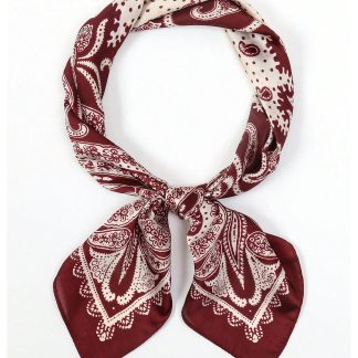 Burgundy Paisley Handkerchief
