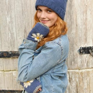 Daisy Daydream Pom-Pom Knitted Hat