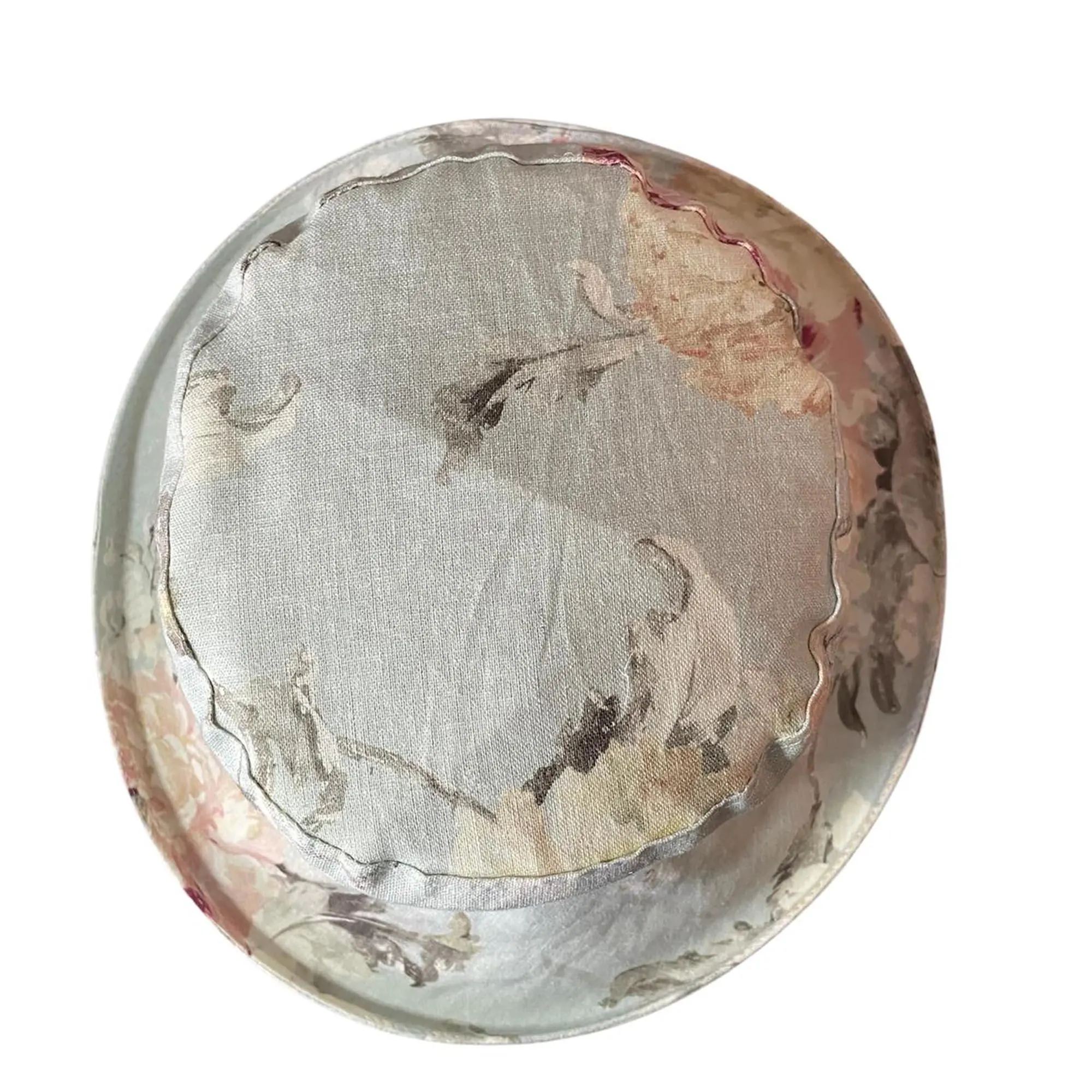 Soft pastel floral brim sun hat - Image 4