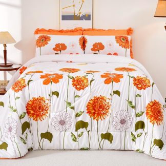Sunshine Marigold Three-Piece Quilt Set