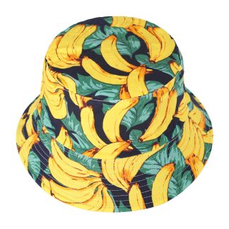 Tropical banana print fisherman's hat