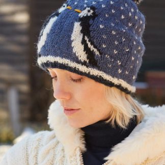Penguin Partner Knitted Pom-Pom Hat