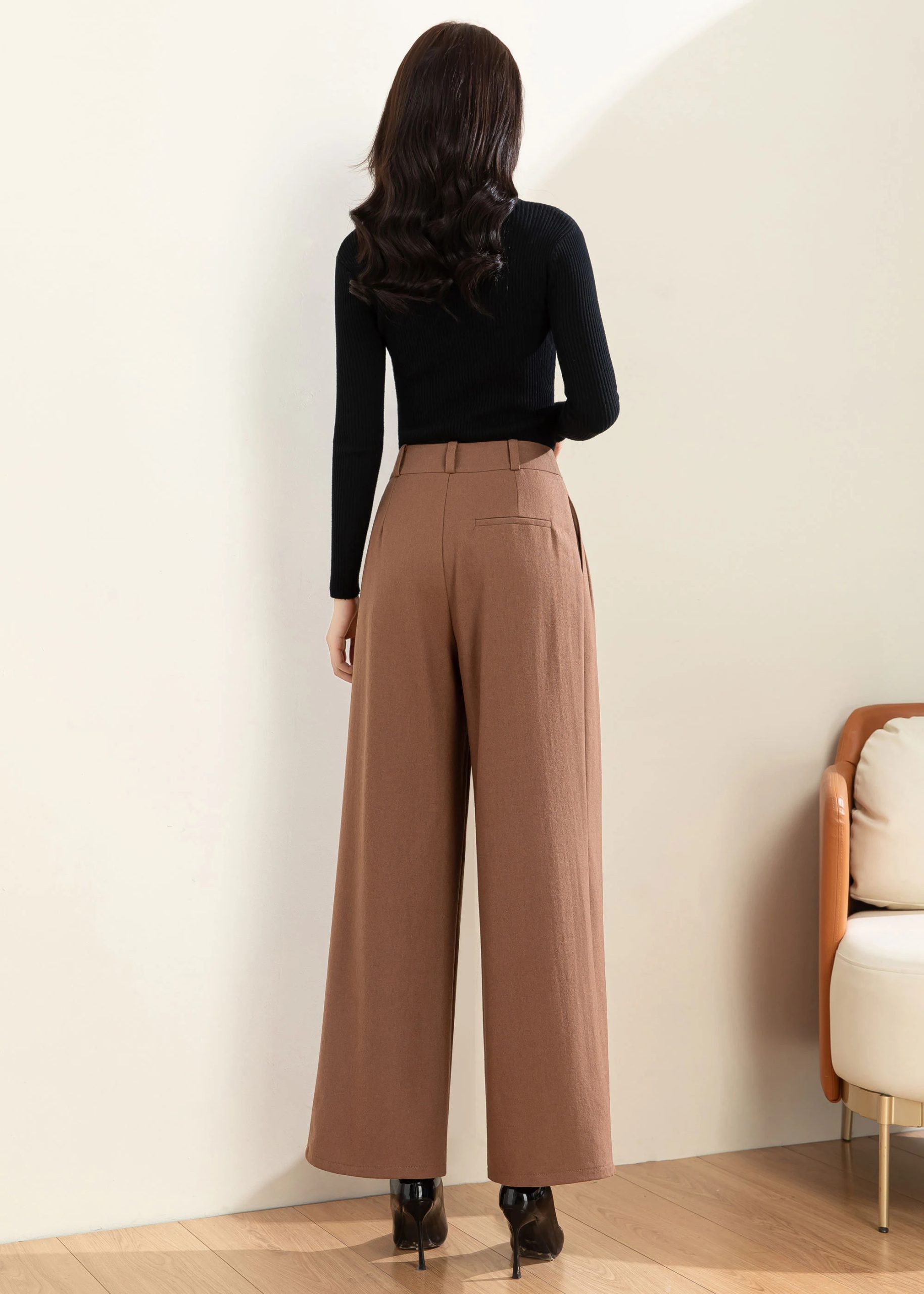 Flowy and slimming business suit pants - Image 8