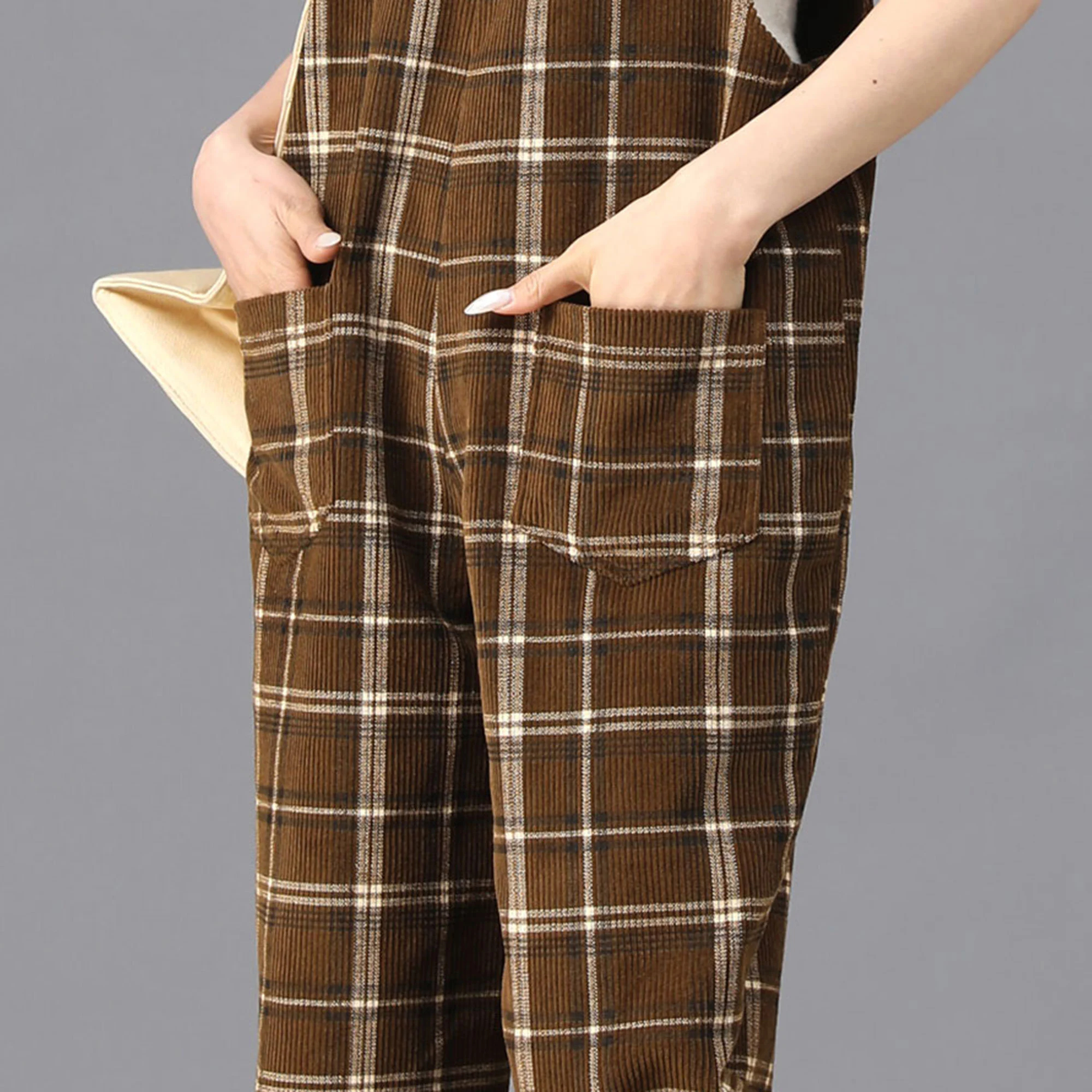 Women's plaid jumpsuit - Image 9