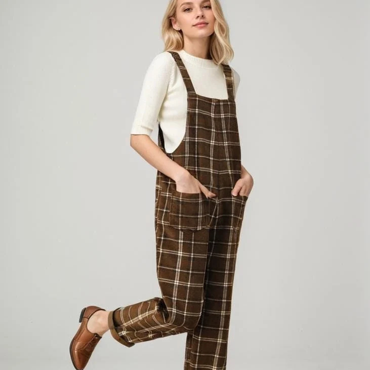 Women's plaid jumpsuit - Image 5