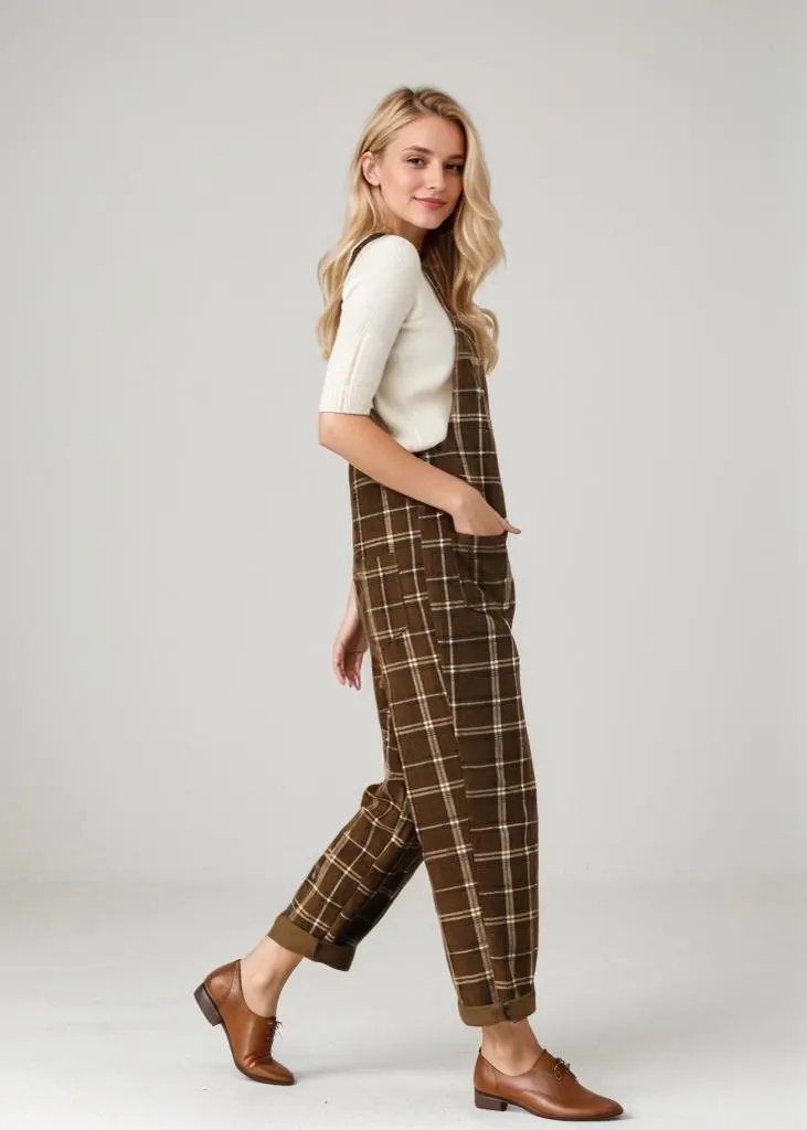 Women's plaid jumpsuit - Image 2