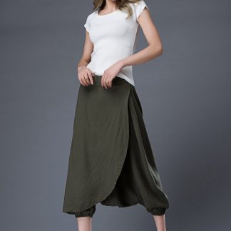 Women's wrap-around harem pants