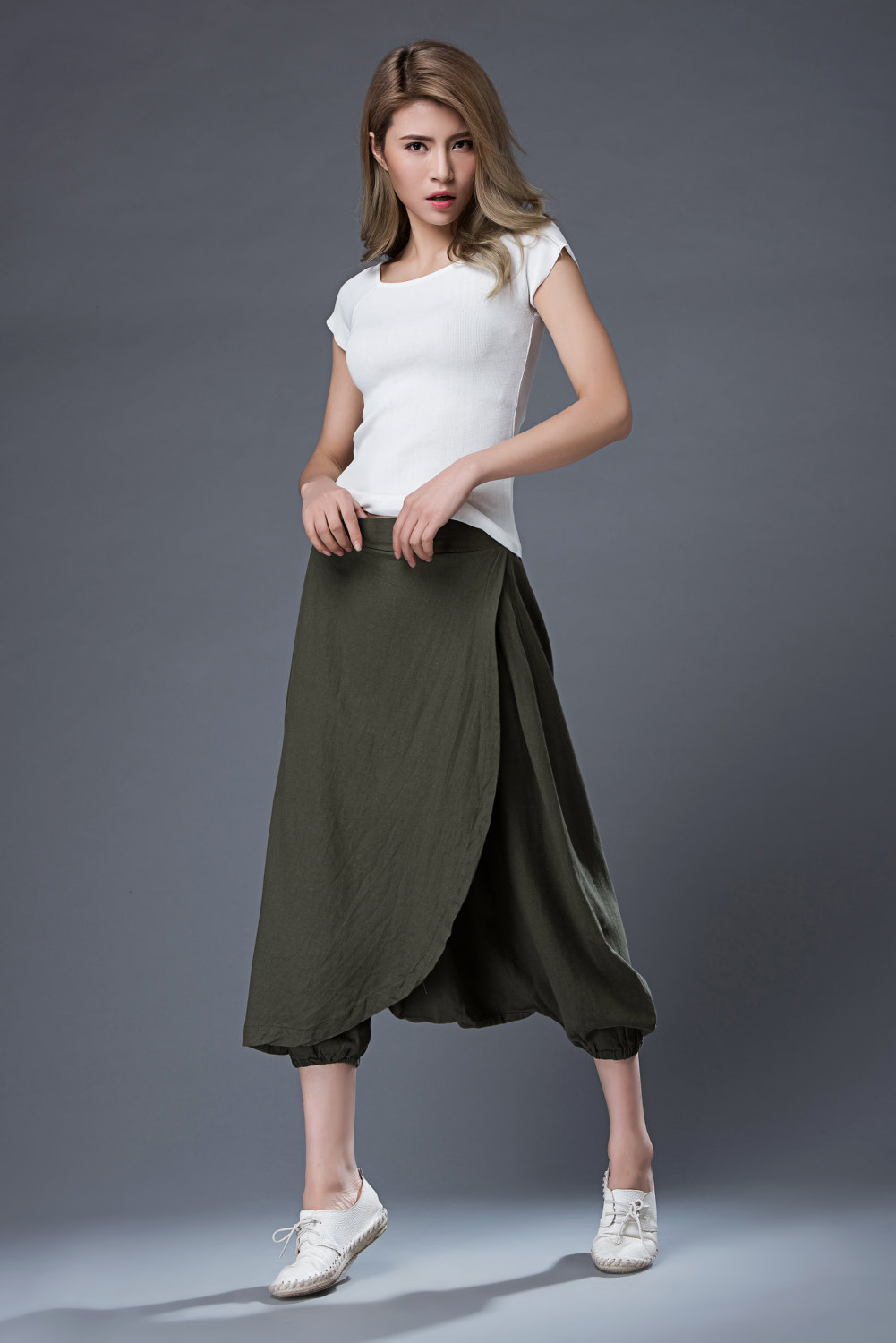 Women's wrap-around harem pants