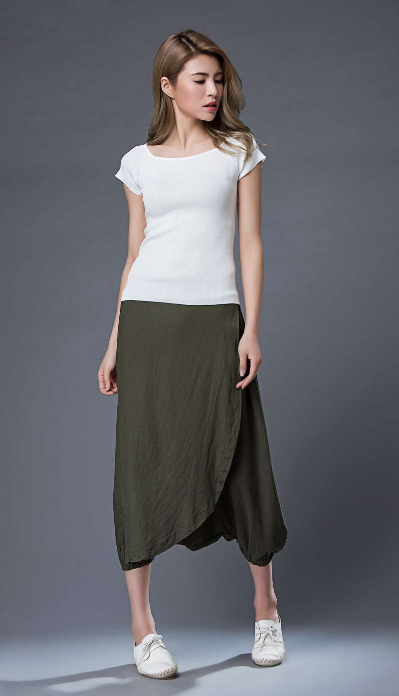 Women's wrap-around harem pants - Image 5