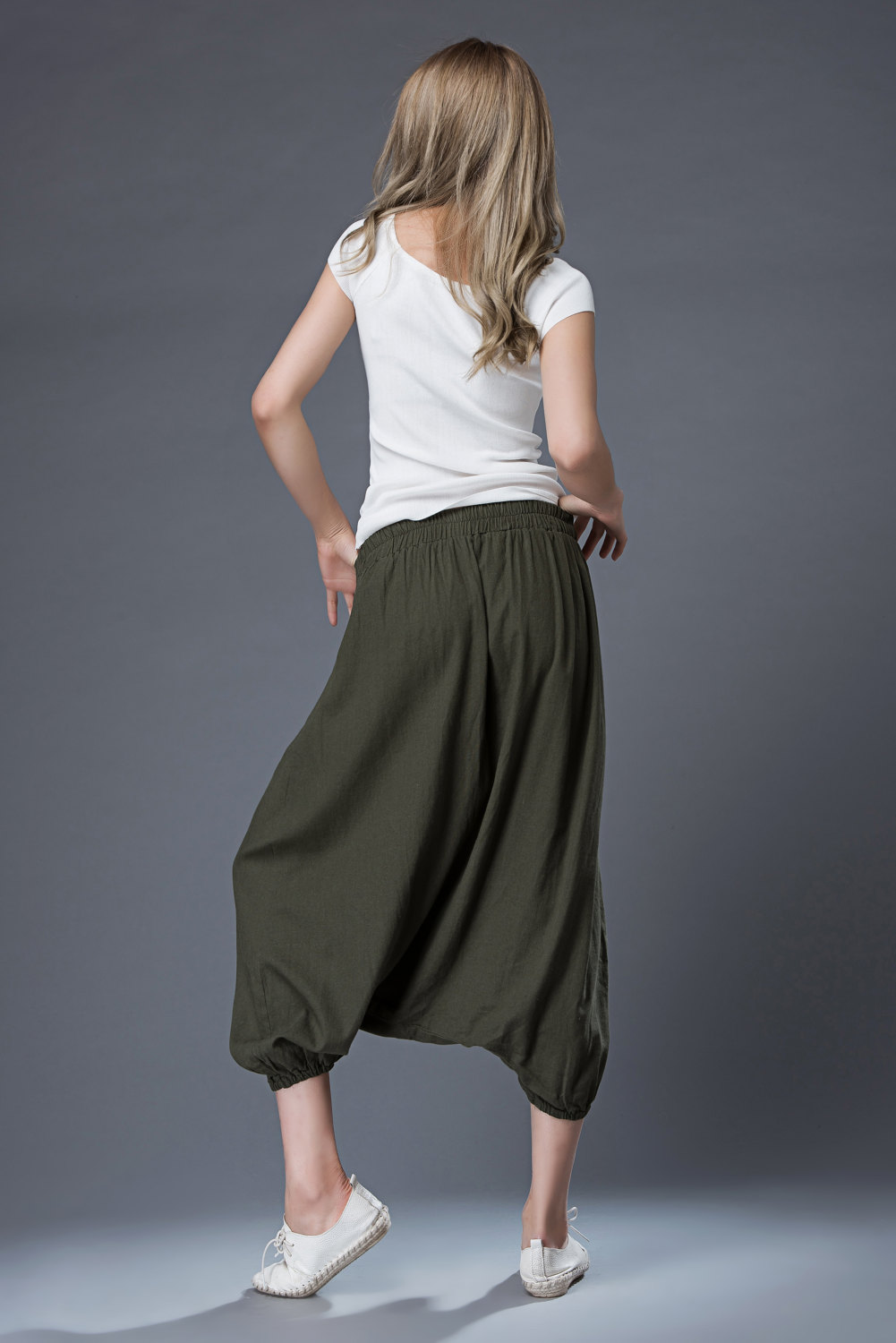 Women's wrap-around harem pants - Image 4