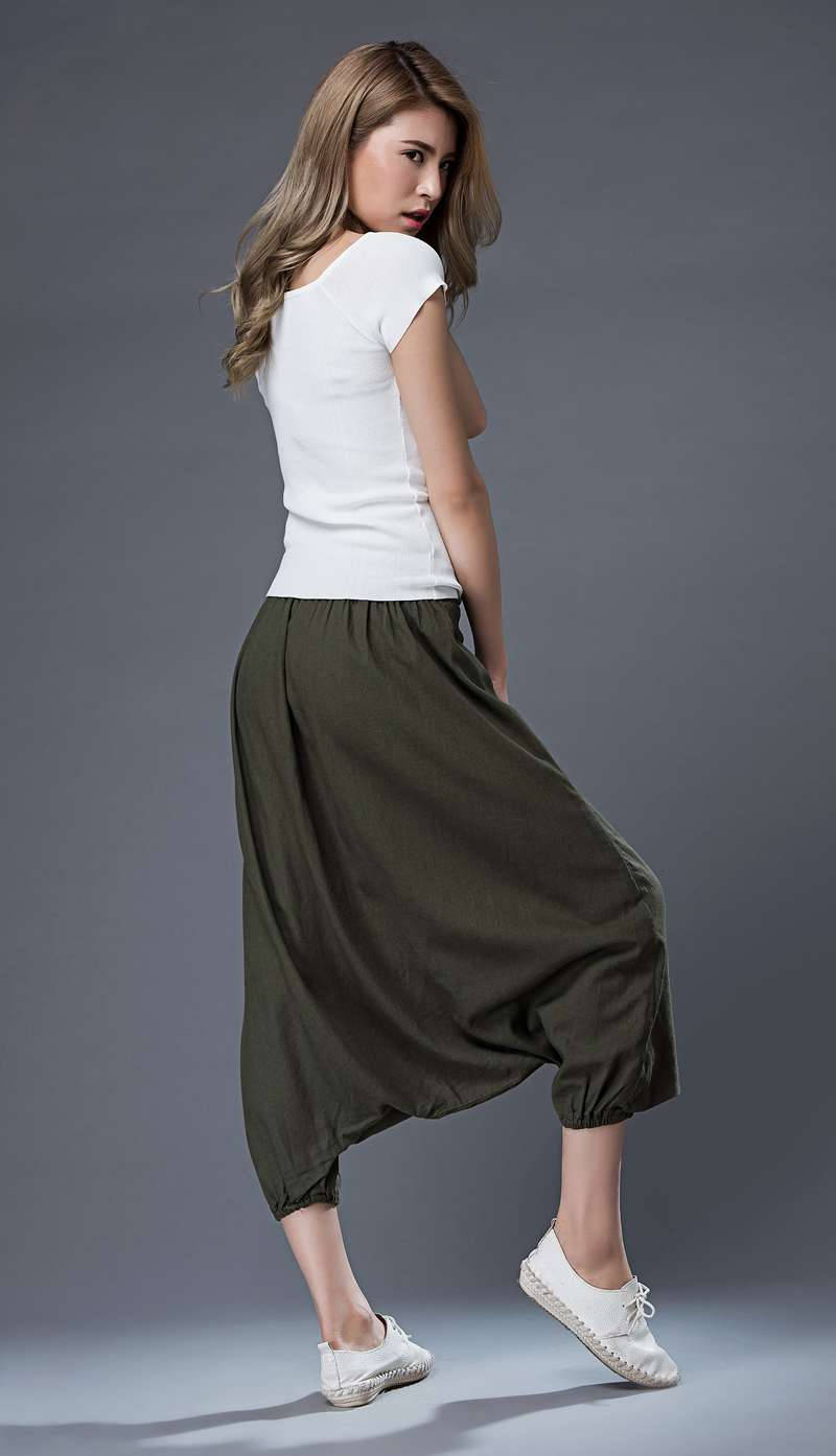 Women's wrap-around harem pants - Image 2