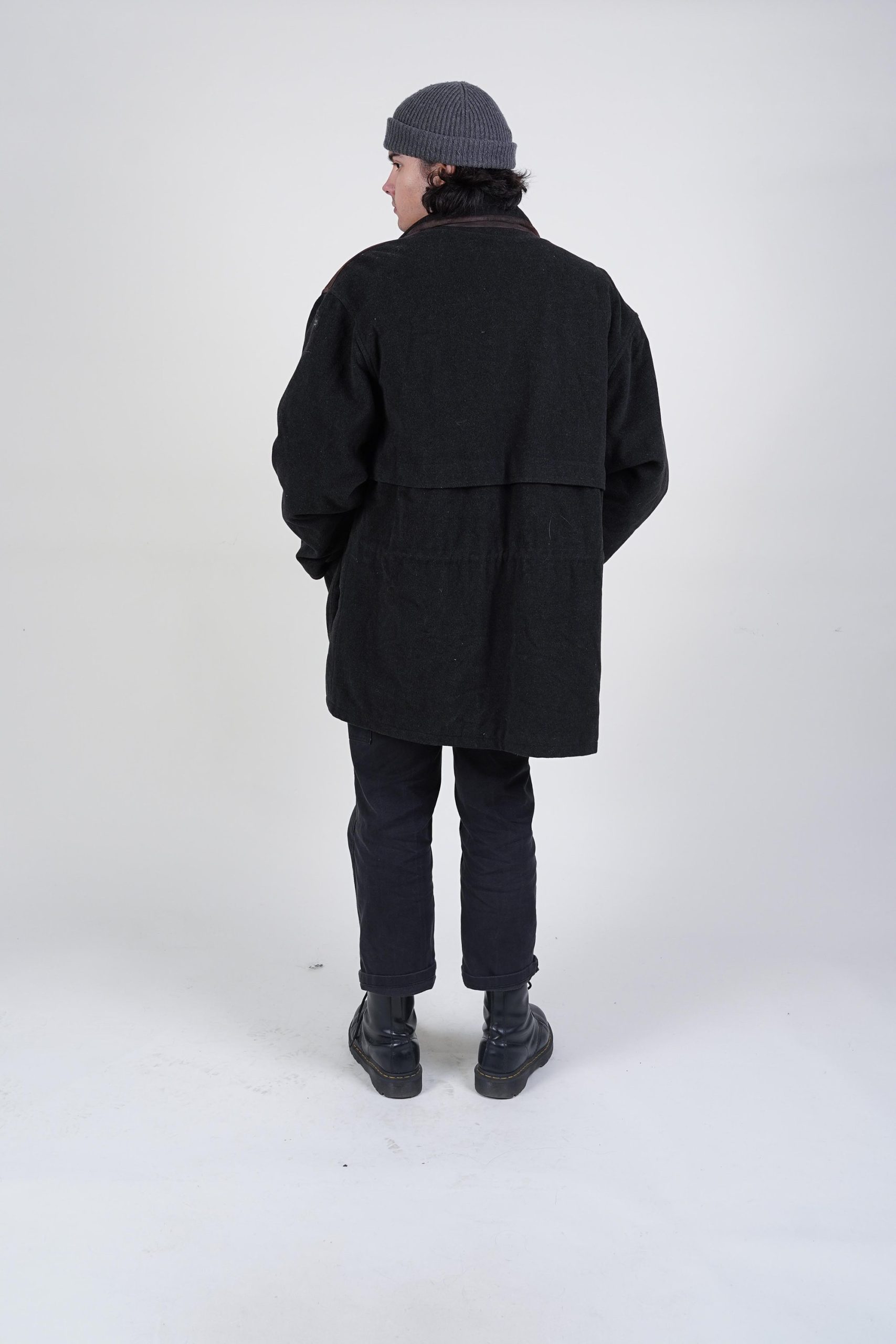 Black wool field jacket - Image 6