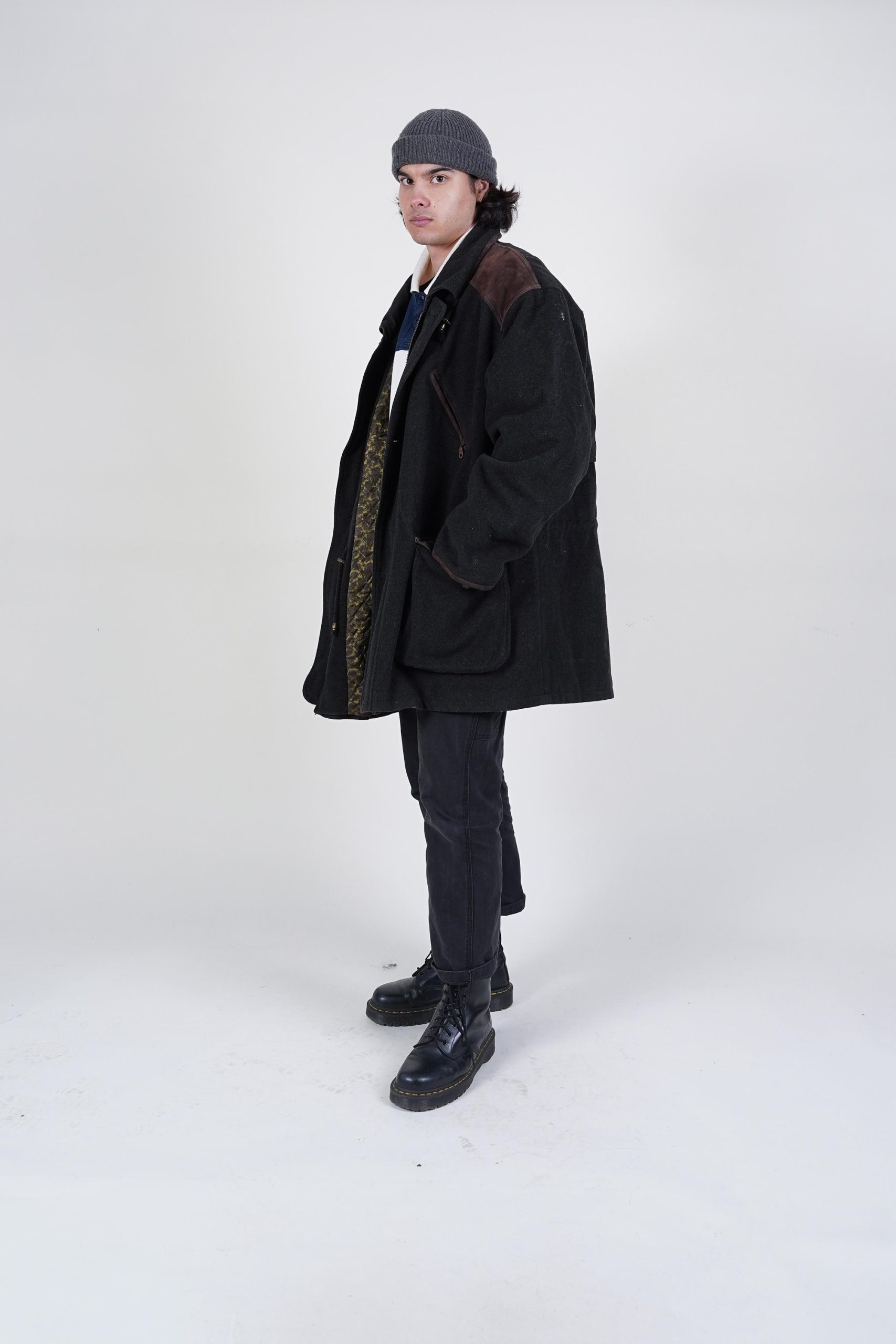 Black wool field jacket - Image 5