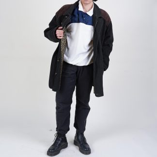 Black wool field jacket