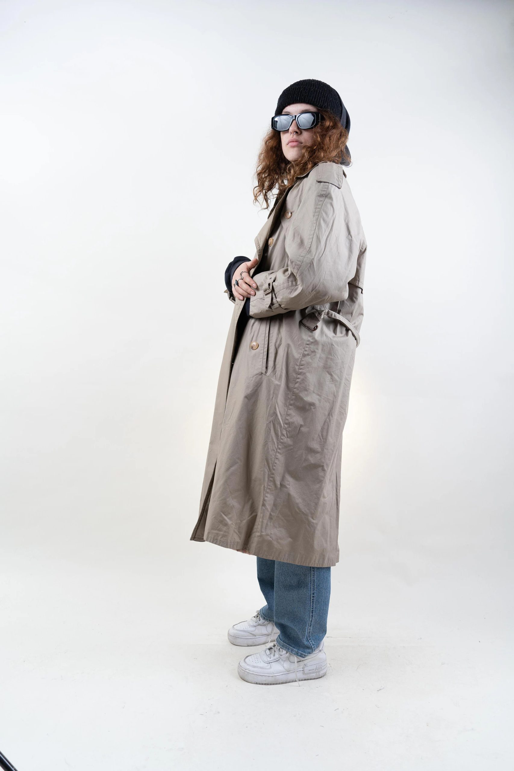 Double-breasted trench coat - Image 4