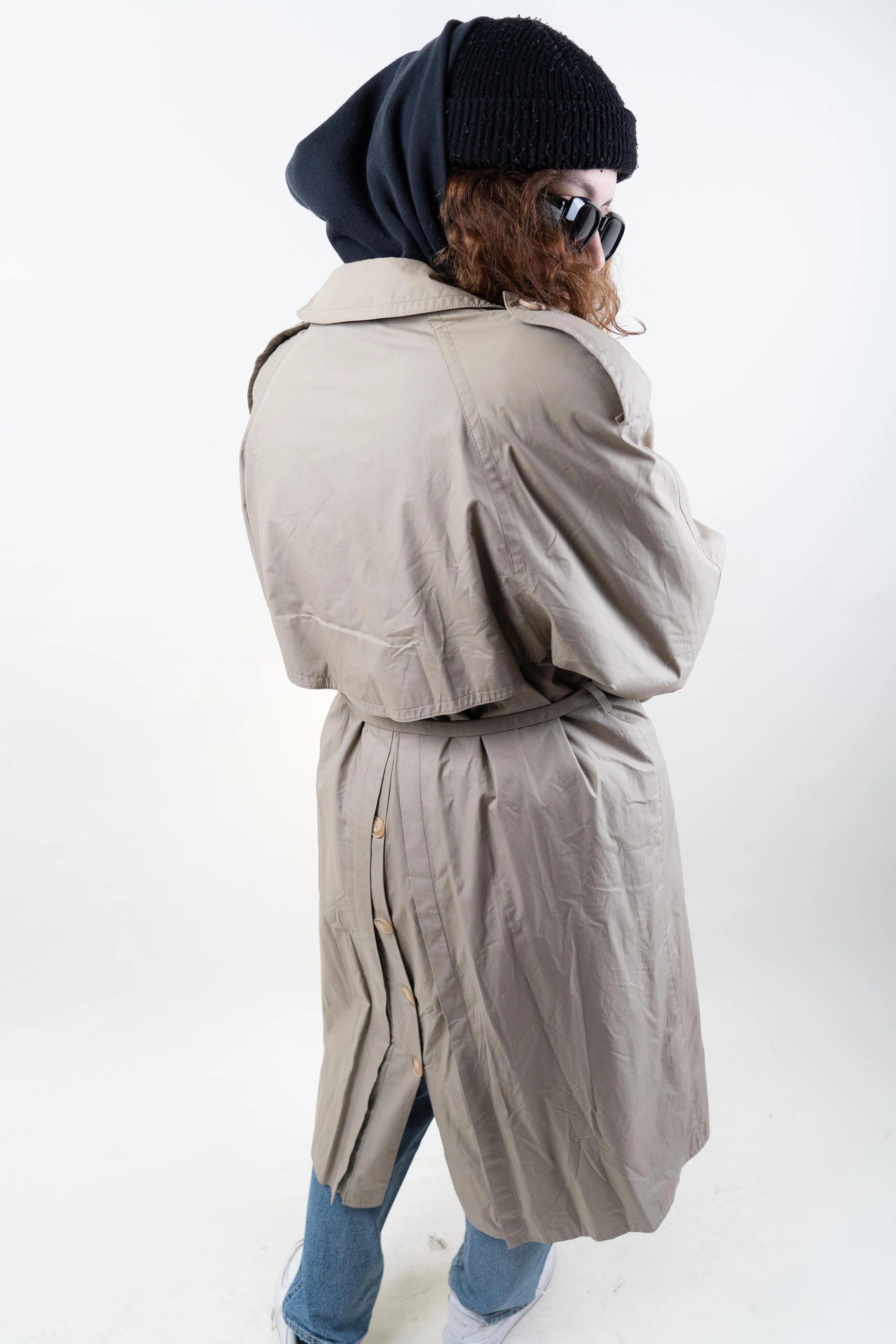 Double-breasted trench coat - Image 2