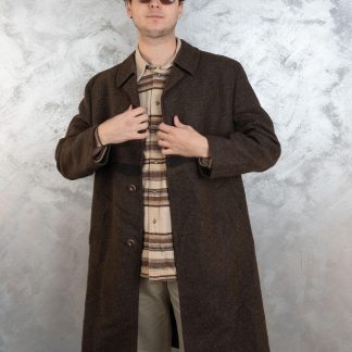 Wool blend urban coat